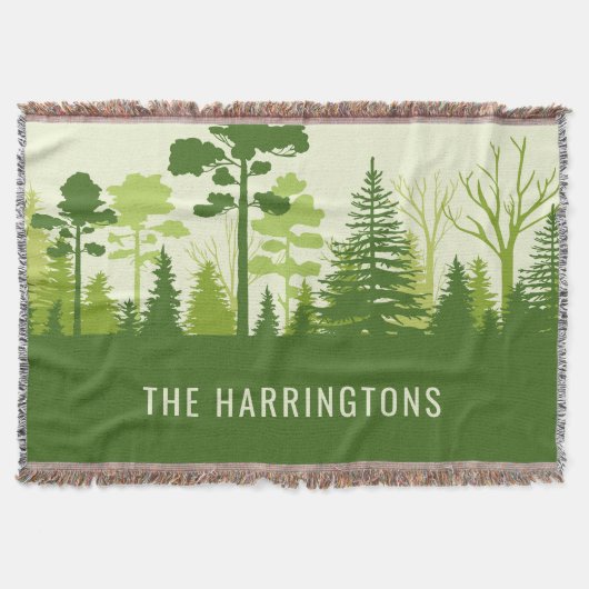 Individuelle Name Grünwald werfen Decke (Vorderseite)