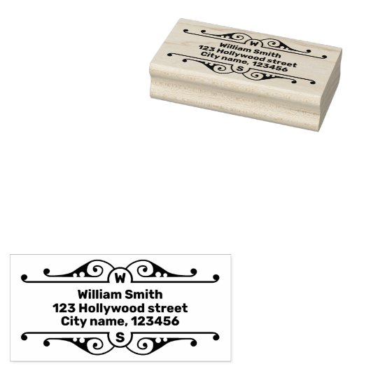 Individuelle Name Gummistempel (Stempel)