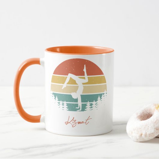 INDIVIDUELLE NAME GYMNASTICS TASSE | GESCHENKE FÜR (Mit Donut)