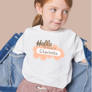 Individuelle Name Hallo Mein Name Erster Schultag T-Shirt