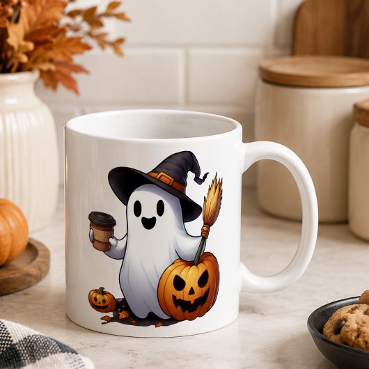Individuelle Name Halloween-Geist-Kaffee-Tasse Kaffeetasse