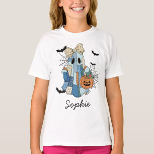 Individuelle Name Halloween Ghost Girl T-Shirt