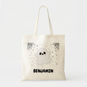 individuelle Name Halloween Ghosts Leckerei oder Tragetasche