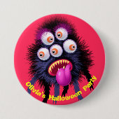 Individuelle Name Halloween-Party Abzeichen. Button (Vorderseite)