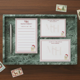 Individuelle Name Hand gezogen Golden Retriever We Mitteilungskarte