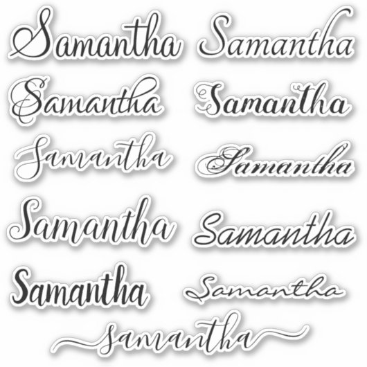 Individuelle Name Handgeschriebenes Skript Laptop Aufkleber (Vorderseite)