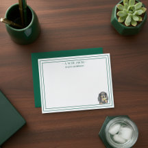 Individuelle Name Handgezeichnete Dackel Martini f