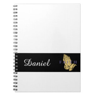 Individuelle Name Hands des Prayer-Notebooks Notizblock