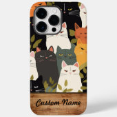 Individuelle Name Handy-Case-Katzen Case-Mate iPhone Hülle (Rückseite)