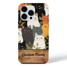 Individuelle Name Handy-Case-Katzen