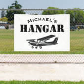 Individuelle Name Hangar Cessna Flugzeugpilot Avia Banner (InSitu)
