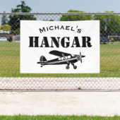 Individuelle Name Hangar Flugzeug Pilot Flugzeug e Banner (InSitu)