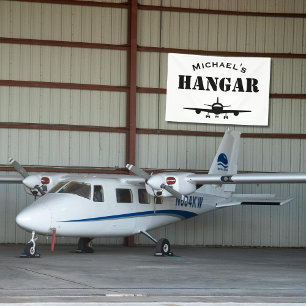 Individuelle Name Hangar Flugzeug Pilot Luftfahrt Banner