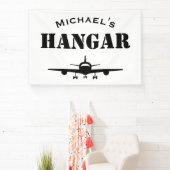 Individuelle Name Hangar Flugzeug Pilot Luftfahrt Banner (InSitu)