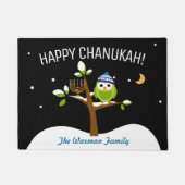 Individuelle Name Hanukkah Menorah Party Fußmatte (Vorderseite)