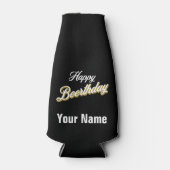 Individuelle Name Happy Beerthday Beer Flasche Coo Flaschenkühler (Vorderseite)