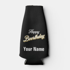 Individuelle Name Happy Beerthday Beer Flasche Coo Flaschenkühler