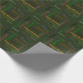 Individuelle Name Happy Birthday Geschenkpapier (Ecke)