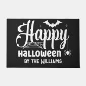 Individuelle Name Happy Halloween Fußmatte (Vorderseite)