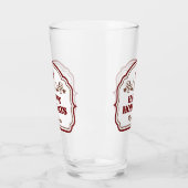 Individuelle Name Happy Holidays Pint Glas (Links)