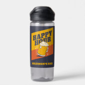 Individuelle Name Happy Hour Trinkflasche (Rückseite)