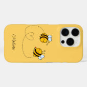 Individuelle Name Happy Liebe Bees Case-Mate iPhone Hülle (Rückseite (Horizontal))