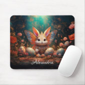 Individuelle Name Happy Osterfest Bunny mit Ostere Mousepad (Mit Mouse)
