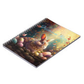 Individuelle Name Happy Osterfest Bunny mit Ostere Notizblock (Linke Seite)