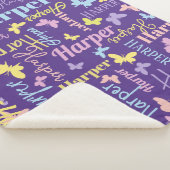Individuelle Name Harper lila Sherpadecke (3/4)
