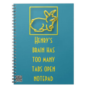 Individuelle Name hat zu viele Tabs Open Spiral No Notizblock