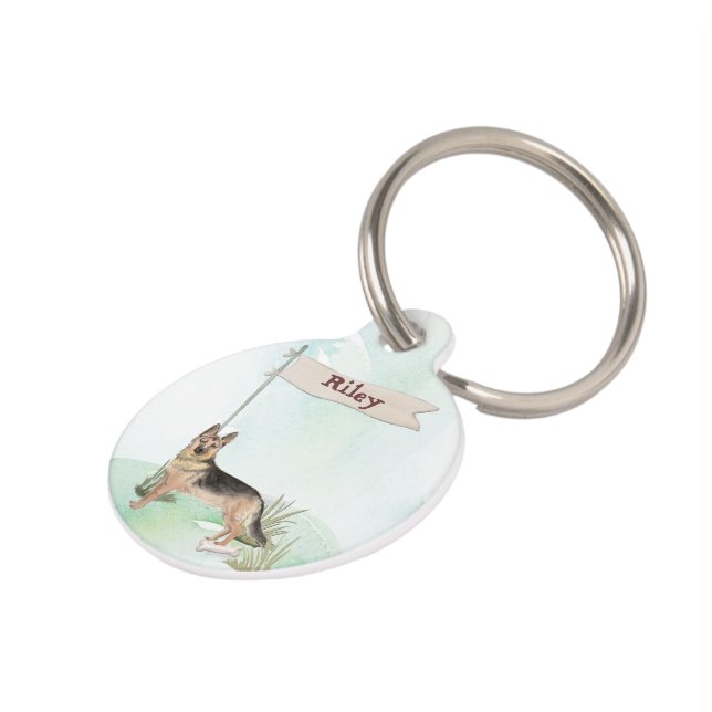 Individuelle Name Haustiermarke (Seite)