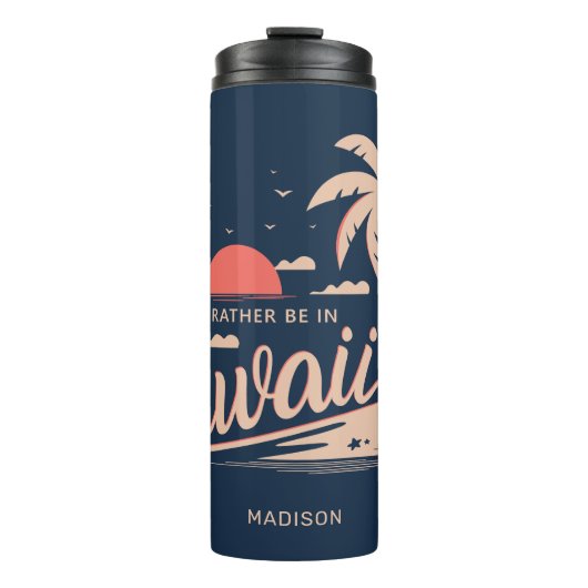 Individuelle Name Hawaii Thermosbecher (Vorderseite)