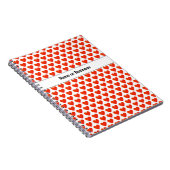 Individuelle Name Heart Pattern Spiral Foto Notebo Notizblock (Rechte Seite)