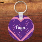 Individuelle Name Heart Schlüsselanhänger (Vorderseite)