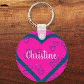 Individuelle Name Heart Schlüsselanhänger (Vorderseite)