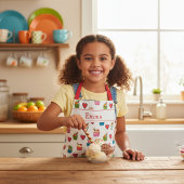 Individuelle Name Hearts and Ice Cream Schürze für