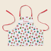 Individuelle Name Hearts and Ice Cream Schürze für