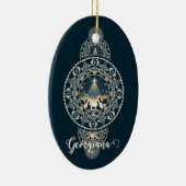 Individuelle Name Heiliger Star des Wunders Orname Keramik Ornament (Rechts)