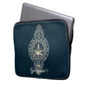 Individuelle Name Heiliger Star des Wunders Orname Laptopschutzhülle (Vorderseite Links)