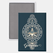 Individuelle Name Heiliger Star des Wunders Orname Magnet (Vorderseite/Rückseite)