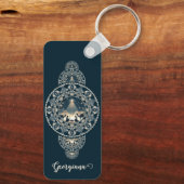 Individuelle Name Heiliger Star des Wunders Orname Schlüsselanhänger (Rückseite)