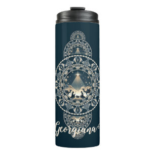 Individuelle Name Heiliger Star des Wunders Orname Thermosbecher