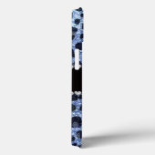 Individuelle Name hellblauer Glitzer Leopard Case-Mate iPhone Hülle (Rückseite / Rechts)