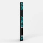 Individuelle Name heller Aqua-Glitzer Leoparddruck Case-Mate iPhone Hülle (Hinten/Rechts)