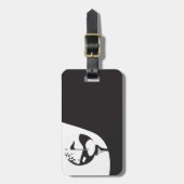 Individuelle Name Hello Black and White Golf Gepäckanhänger (Vorderseite vertikal)