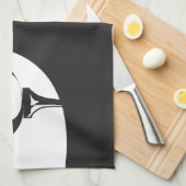 Individuelle Name Hello Black and White Golf Geschirrtuch (Viertel Falte)