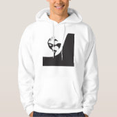 Individuelle Name Hello Black and White Golf Hoodie (Vorderseite)