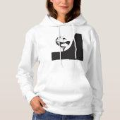 Individuelle Name Hello Black and White Golf Hoodie (Vorderseite)