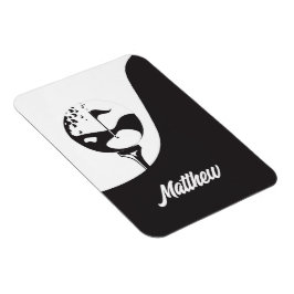 Individuelle Name Hello Black and White Golf Magnet
