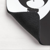 Individuelle Name Hello Black and White Golf Mousepad (Ecke)